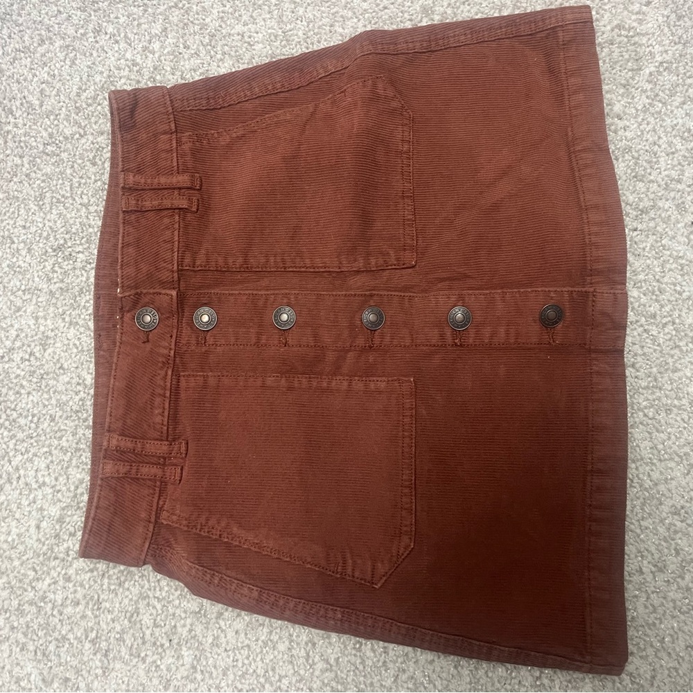 American Eagle Outfitters Terracotta Corduroy Skirt